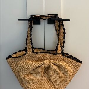 Kate Spade New York X Target Raffia Bow Tote Bag